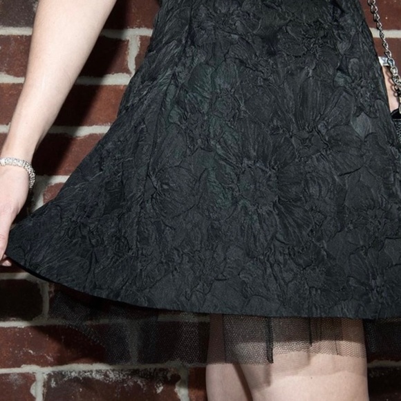 RW&CO Floral Textured Strapless Dress - Picture 5 of 13